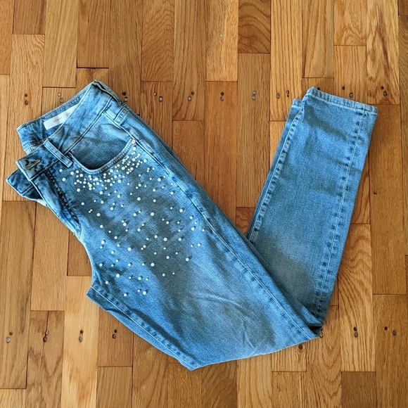 Anthropologie Pearl Detailed Skinny Jeans - Picture 6 of 10